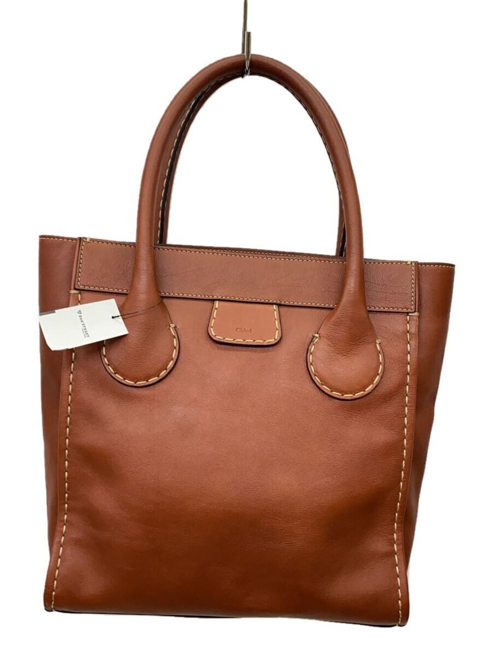 Chloe Edith Tote Bag Leather Brown